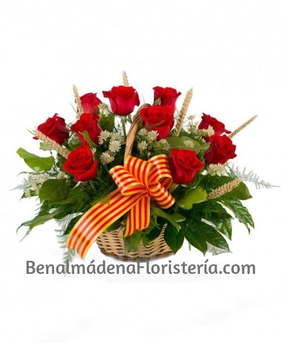 Cesta de Rosas Rojas