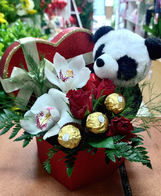 Regalo Romántico con Panda